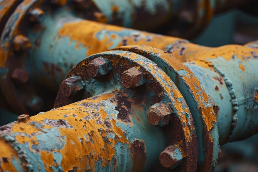What causes pipe corrosion